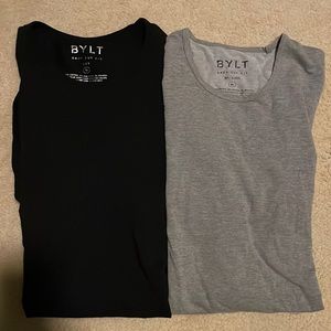 2 BYLT drop cut short sleeve shirts XL